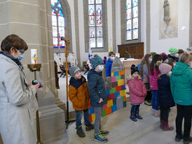 Bischof Dr. Michael Gerber besucht St. Crescentius (Foto: Karl-Franz Thiede)